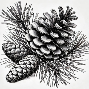 Everwood Botanical Ink Sketch