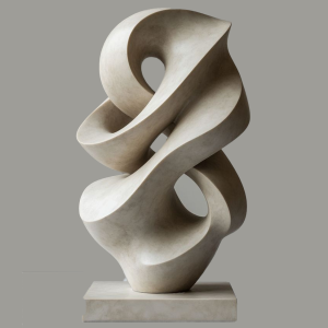 Ethereal Flow Abstract Stone Sculpture